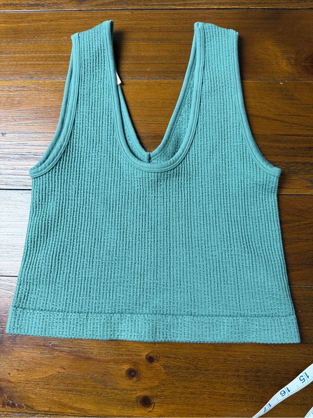 By Together Textured Knit Tank in Teal Green